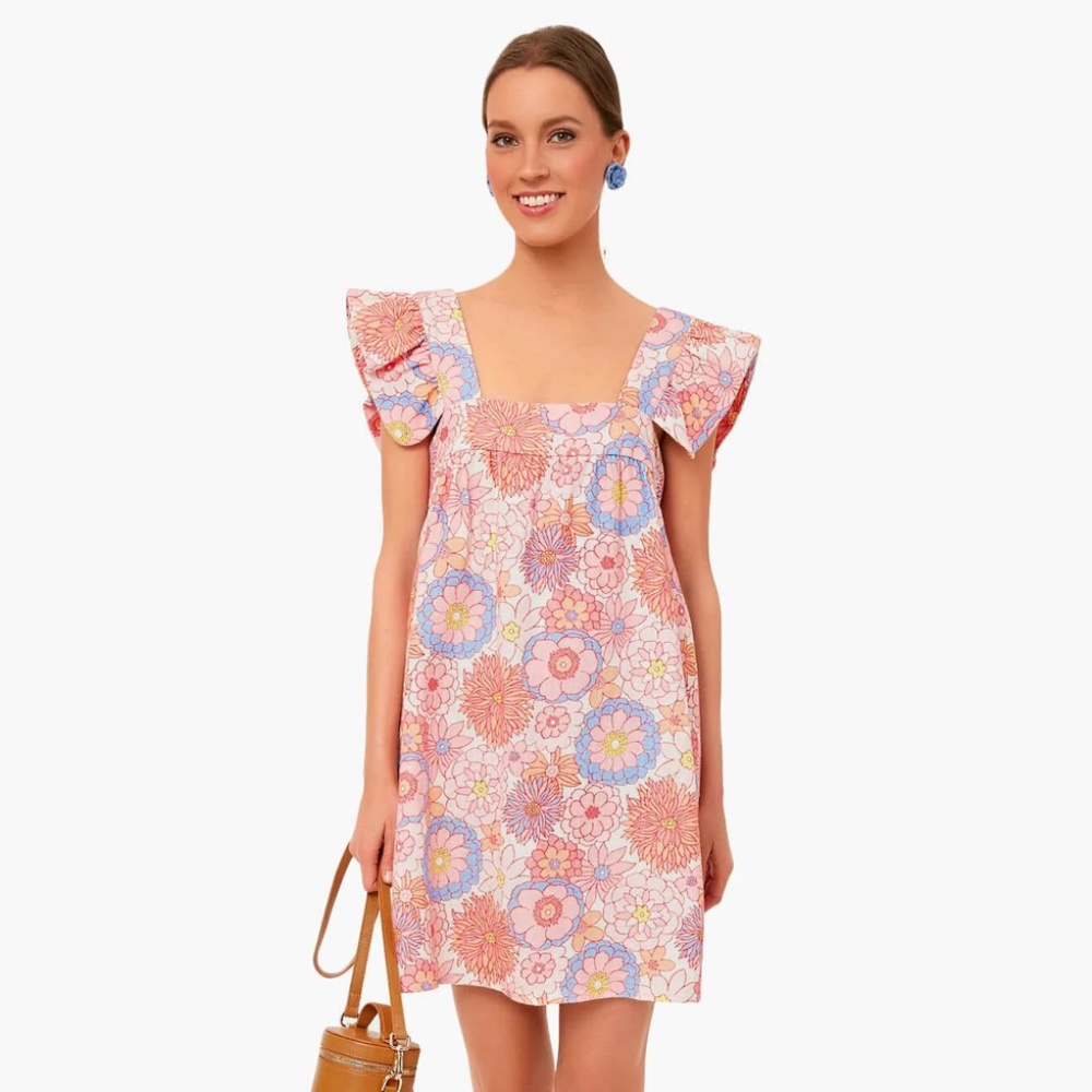 Tuckernuck x Camera Eubanks Wimberly Folly Floral Hazel Flutter Sleeve Dress L